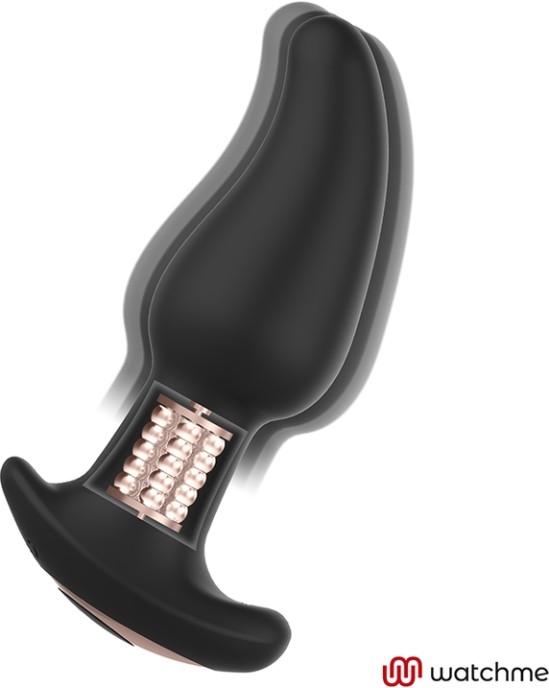 Anbiguo WATCHME REMOTE CONTROL ANAL PLUG VIBRATOR WITH ROTATION OF AMADEUS PEARLS