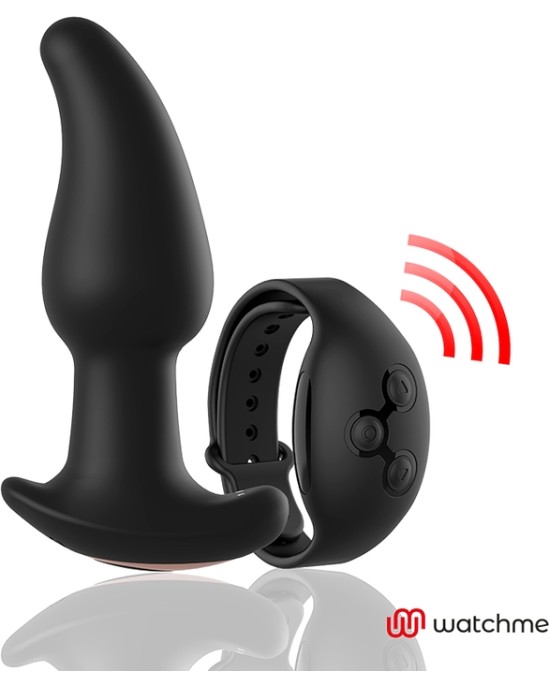 Anbiguo WATCHME REMOTE CONTROL ANAL PLUG VIBRATOR WITH ROTATION OF AMADEUS PEARLS