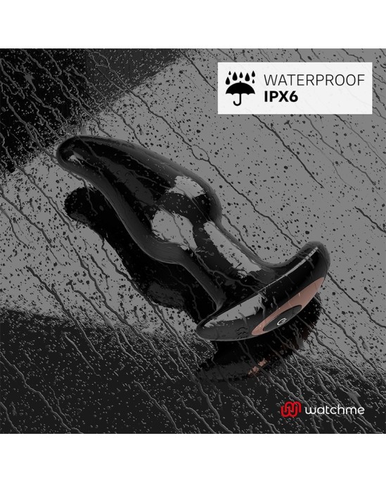 Anbiguo WATCHME REMOTE CONTROL ANAL PLUG VIBRATOR WITH ROTATION OF AMADEUS PEARLS