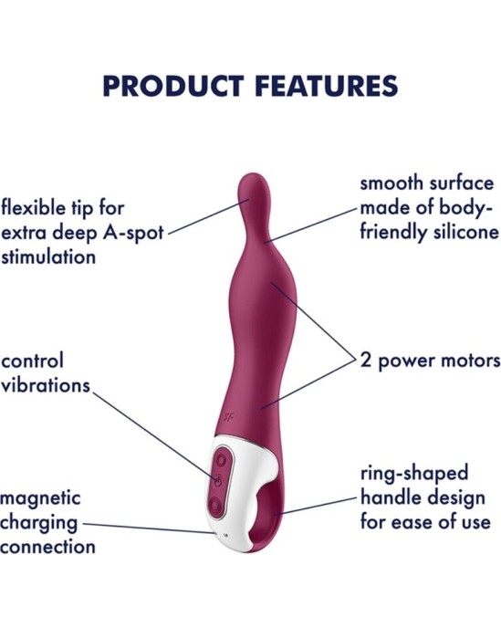 Satisfyer Vibrator SATISFYER - AMAZING 1 ASPOT VIBRATOR BERRY