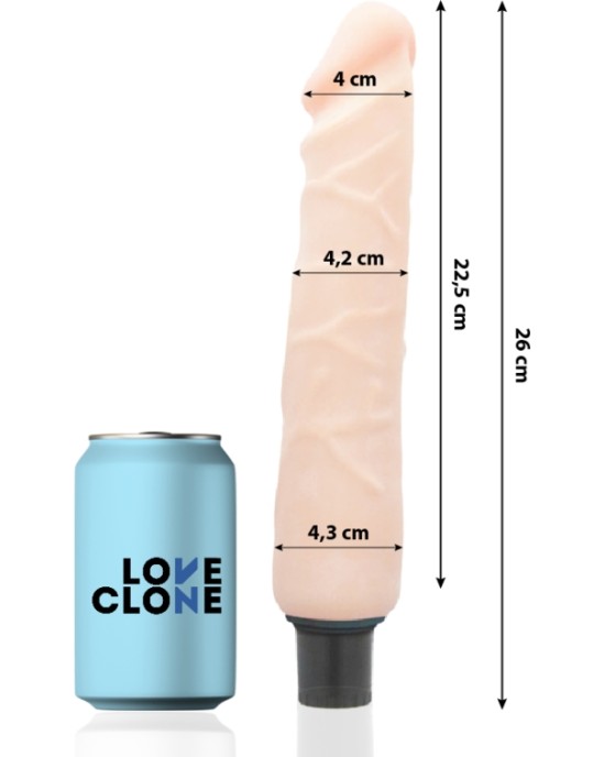 Loveclone JANSEN SELF LUBRICATION VIBRATOR 26 CM -O- 4.2 CM