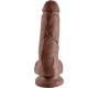 King Cock 8" COCK BROWN WITH BALLS 20.3 CM