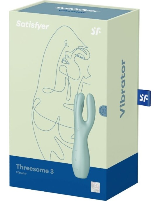 Satisfyer Vibrator SATISFYER - THREESOME 3 VIBRATOR MINT