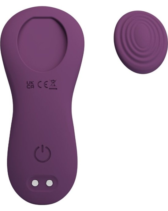 Pretty Love MANE LAY ON CLITORIS MASSAGER 10 VIBRATIONS REMOTE CONTROL PURPLE