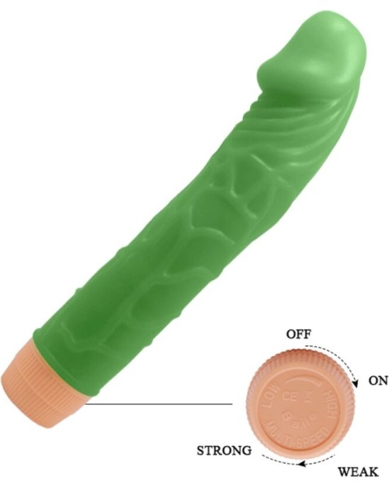 Baile BILL REALISTIC VIBRATOR 22.5 CM GREEN