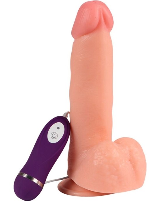 Shequ ADAM VIBRATOR DILDO WITH REMOTE CONTROL 21 CM