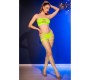 Chilirose Sets CHILIROSE - CR 4866 NEON GREEN TOP AND SHORTS SET S/M