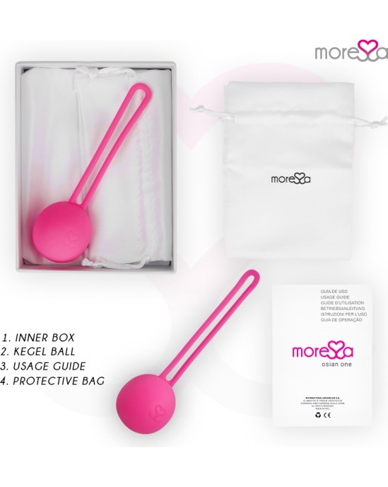 Moressa Silikona vaginālā bumbiņa rozā