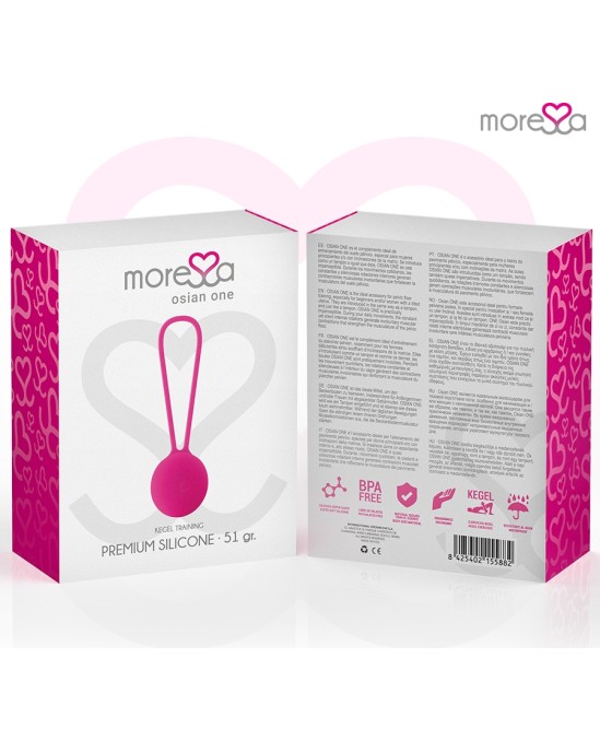 Moressa Silikona vaginālā bumbiņa rozā