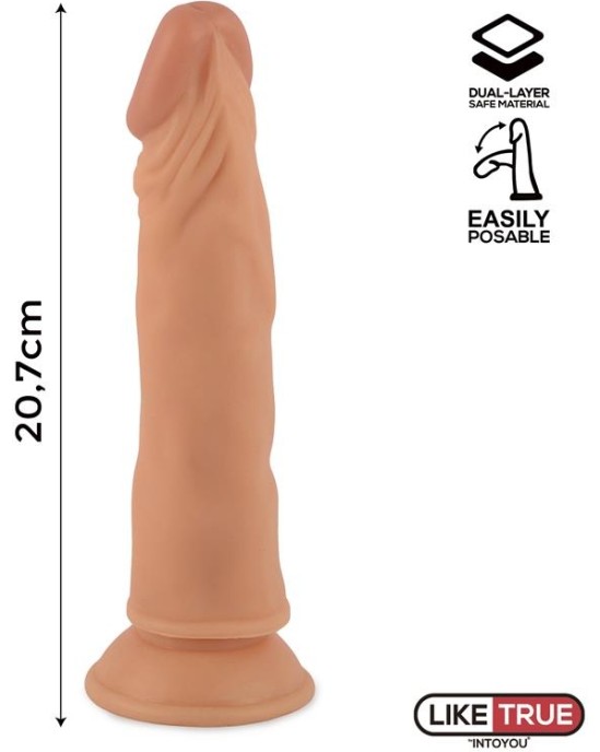 Liketrue Lenser Articulable-Posable Realistic Dildo 8 Flesh
