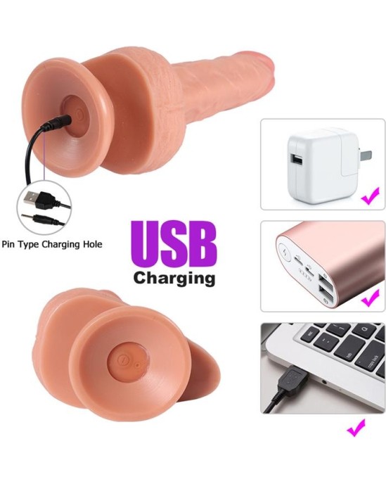 Shequ Haydon Dildo with 20 Modes of Vibration and Clitoris Stimulator