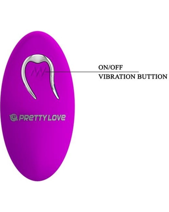 Prettylove Willie Stimulator with Remote Control Pink