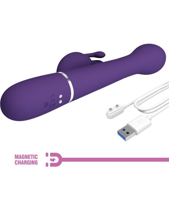 Prettylove Vibrator wt Rotation and Thrusting Twinkled