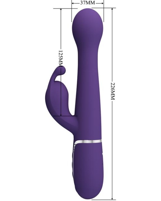 Prettylove Vibrator wt Rotation and Thrusting Twinkled