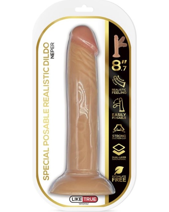 Liketrue Neper Articulable-Posable Realistic Dildo 8.7 Flesh