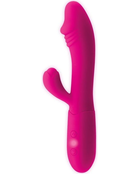 Goodies Candy G-Spot Rabbit Vibe USB Silicone Fucshia