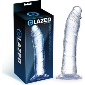 Glazed Realistic Dildo Crystal Material 21,5 cm