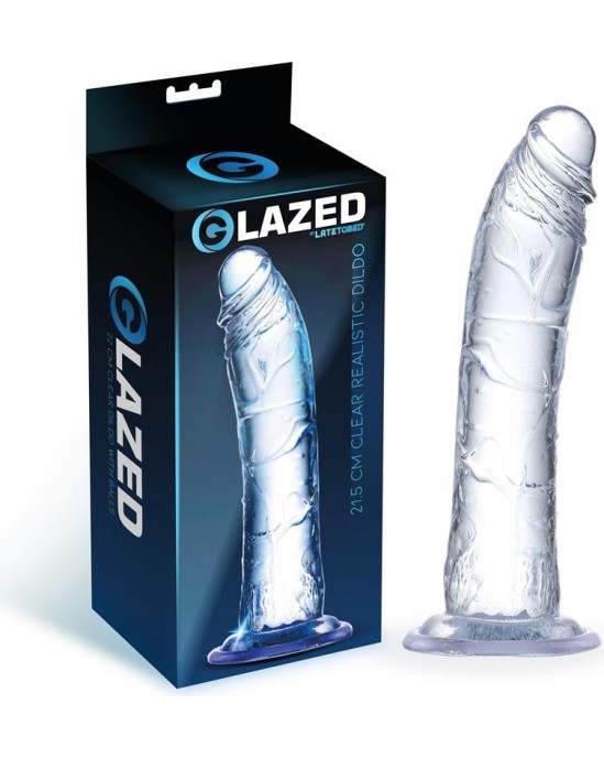 Glazed Realistic Dildo Crystal Material 21,5 cm