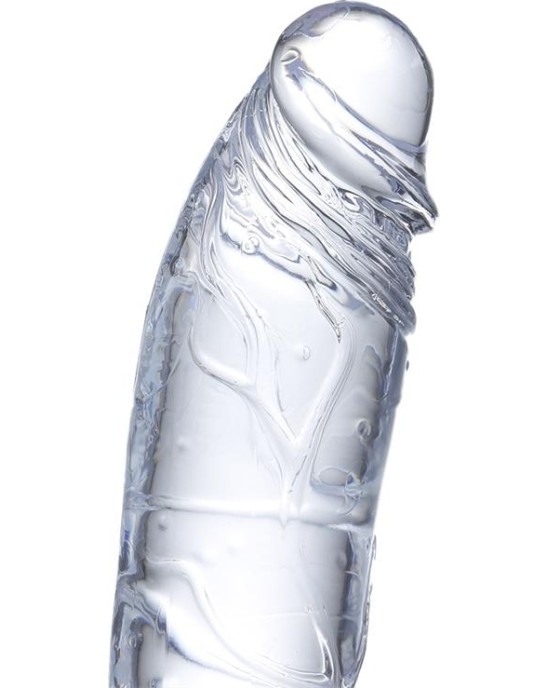 Glazed Realistic Dildo Crystal Material 21,5 cm