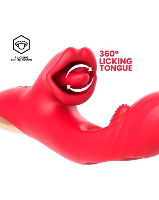 Intoyou Grant Flipping Tongue with 360? Licking Mouth Vibrator