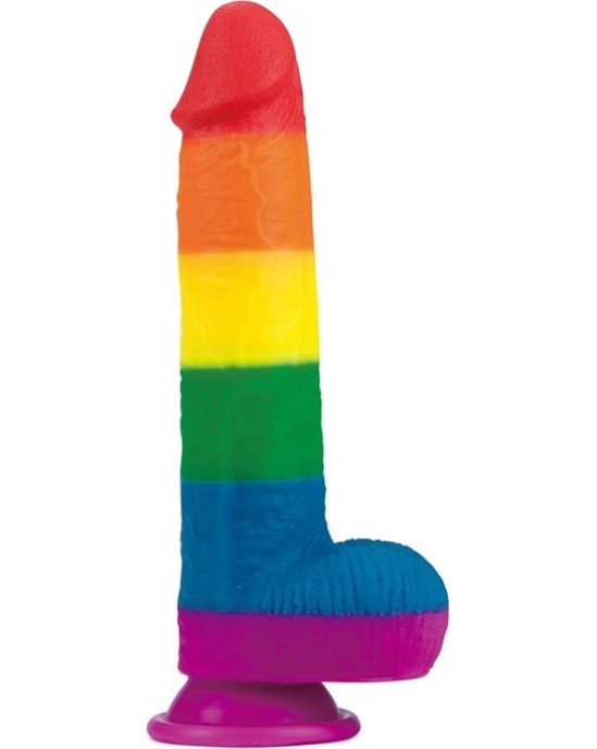 Lovetoy Dildo Prider 9 Liquid Silicone LGBT