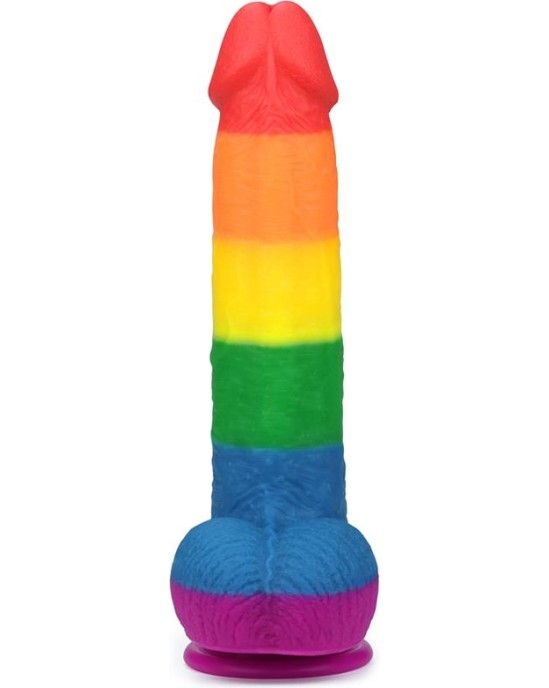 Lovetoy Dildo Prider 9 Liquid Silicone LGBT
