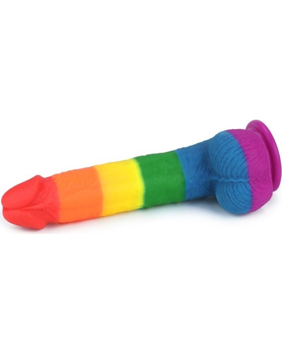 Lovetoy Dildo Prider 9 Liquid Silicone LGBT