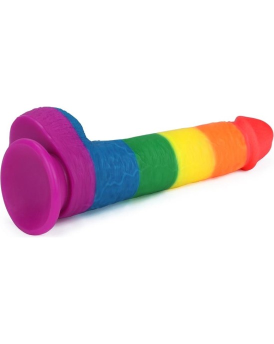 Lovetoy Dildo Prider 9 Liquid Silicone LGBT