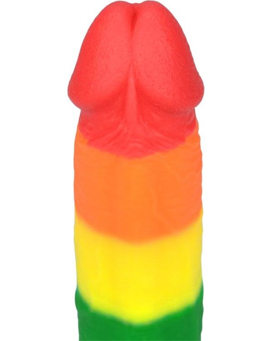 Lovetoy Dildo Prider 9 Liquid Silicone LGBT