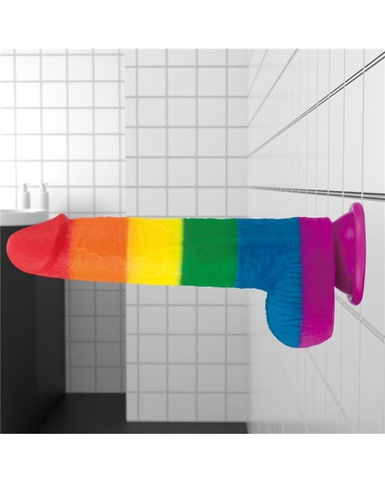 Lovetoy Dildo Prider 9 Liquid Silicone LGBT