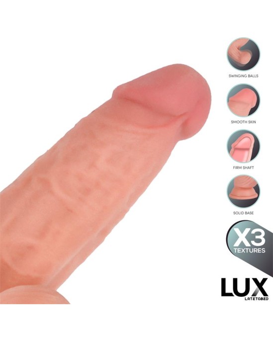 LUX Lars Triple Density Dildo with Swinging Balls 7.6