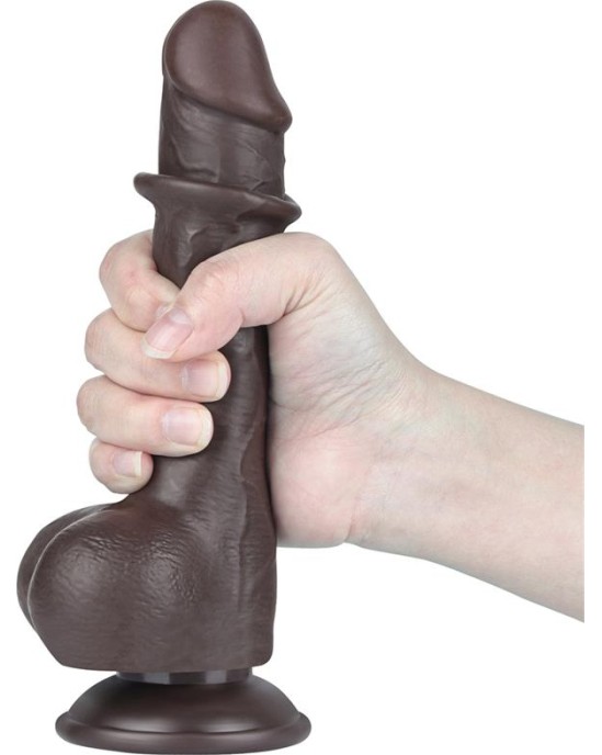 Lovetoy Sliding Skin Dual Layer Dildo 7.5