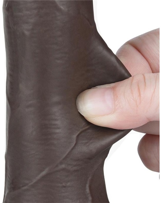 Lovetoy Sliding Skin Dual Layer Dildo 7.5