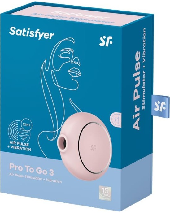 Satisfyer Clitoris Sucker Pro To Go 3 Rose