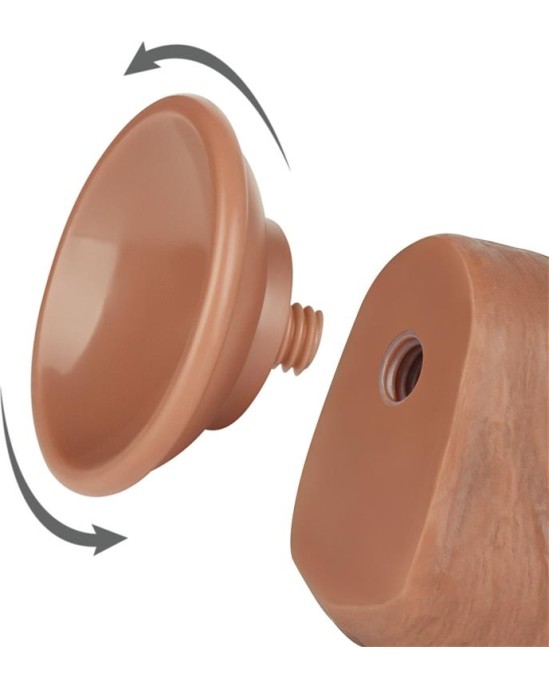 Lovetoy Dildo Sliding Skin 8 Brown