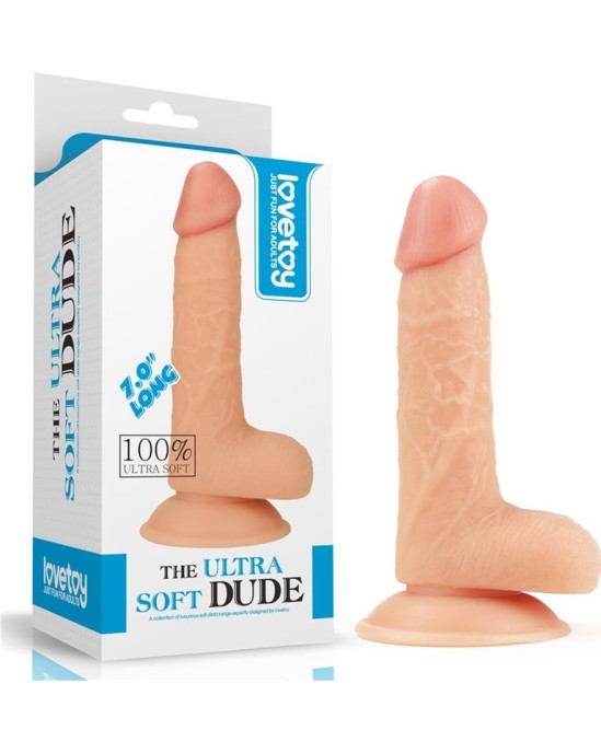 Lovetoy Dildo The Ultra Soft Dude 8 Flesh