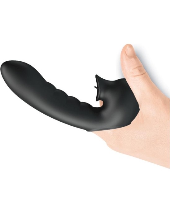 Prettylove Hobgoblin Finger Sleeve Vibration and Stimulating Tongue