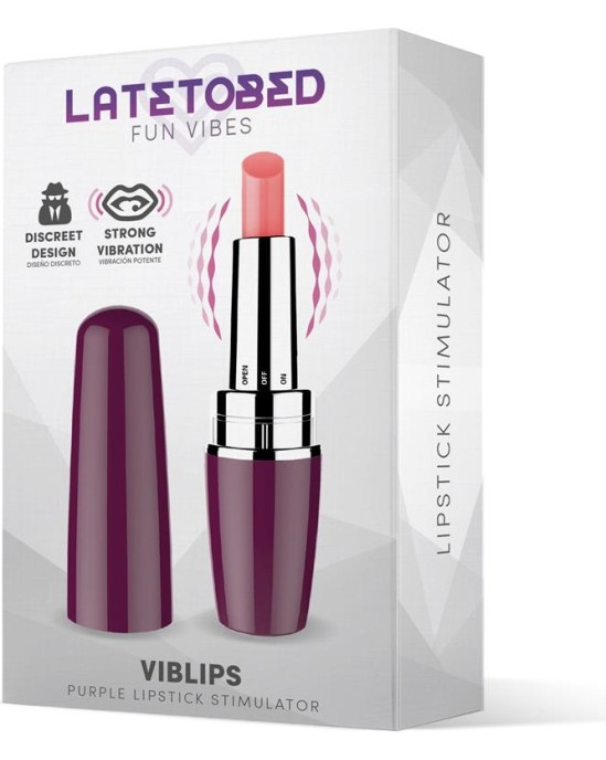Latetobed Viblips Lipstick Stimulator Purple