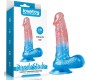 Lovetoy Dildo Dazzle Studs 7.5 Pink and Blue