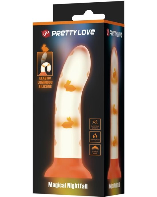 Prettylove Glows in the dark Dildo Magical Nightfall