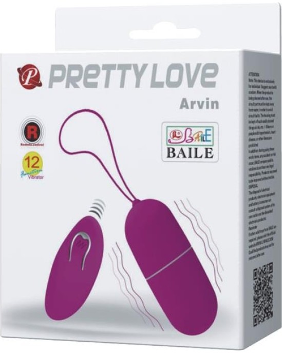 Prettylove Vibrating Egg Arvin Purple