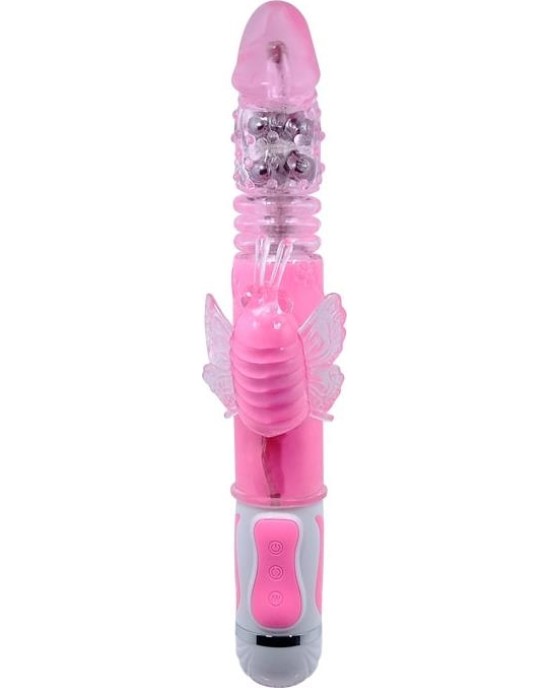 King Cock Loceklis 20.3 cm vibrējošs STIFFY - miesas krāsas