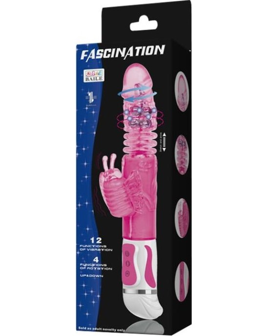 King Cock Loceklis 20.3 cm vibrējošs STIFFY - miesas krāsas