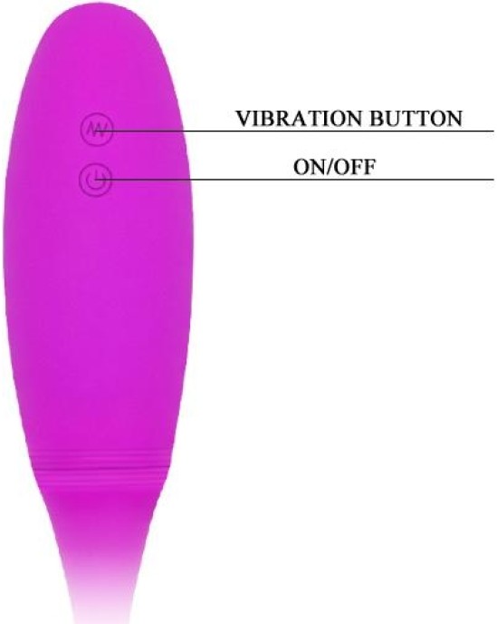 Online vadības pults, vibrējoša ola L violetā krāsā