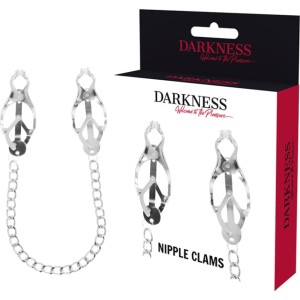 Darkness Bondage DARKNESS - METAL NIPPLE CLAMP WITH CHAIN