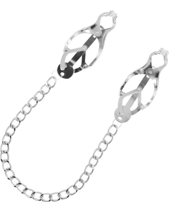 Darkness Bondage DARKNESS - METAL NIPPLE CLAMP WITH CHAIN