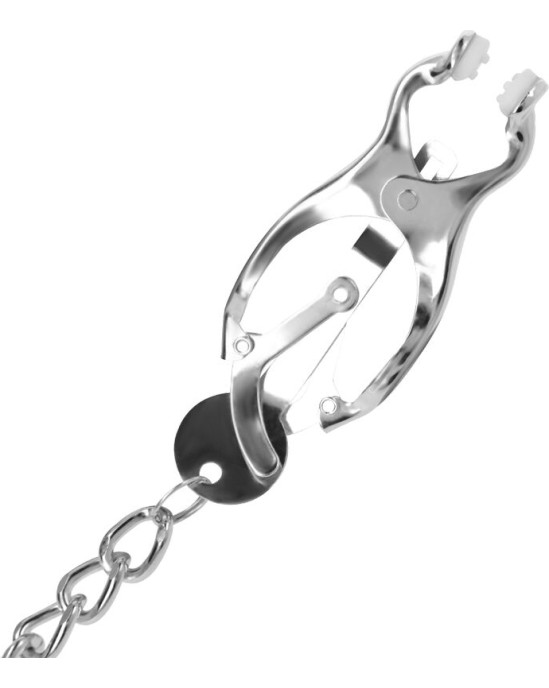 Darkness Bondage DARKNESS - METAL NIPPLE CLAMP WITH CHAIN