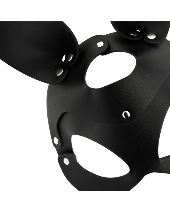 Coquette Accessories COQUETTE CHIC DESIRE - VEGAN LEATHER MASK WITH BUNNY EARS