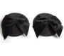 Bijoux Burlesque Pasties BIJOUX - BURLESQUE SHINY NIPPLE COVERS WITH BOW