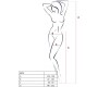 Passion Woman Garter & Stock PASSION - S030 TIGHTS WITH BLACK GARTER ONE SIZE